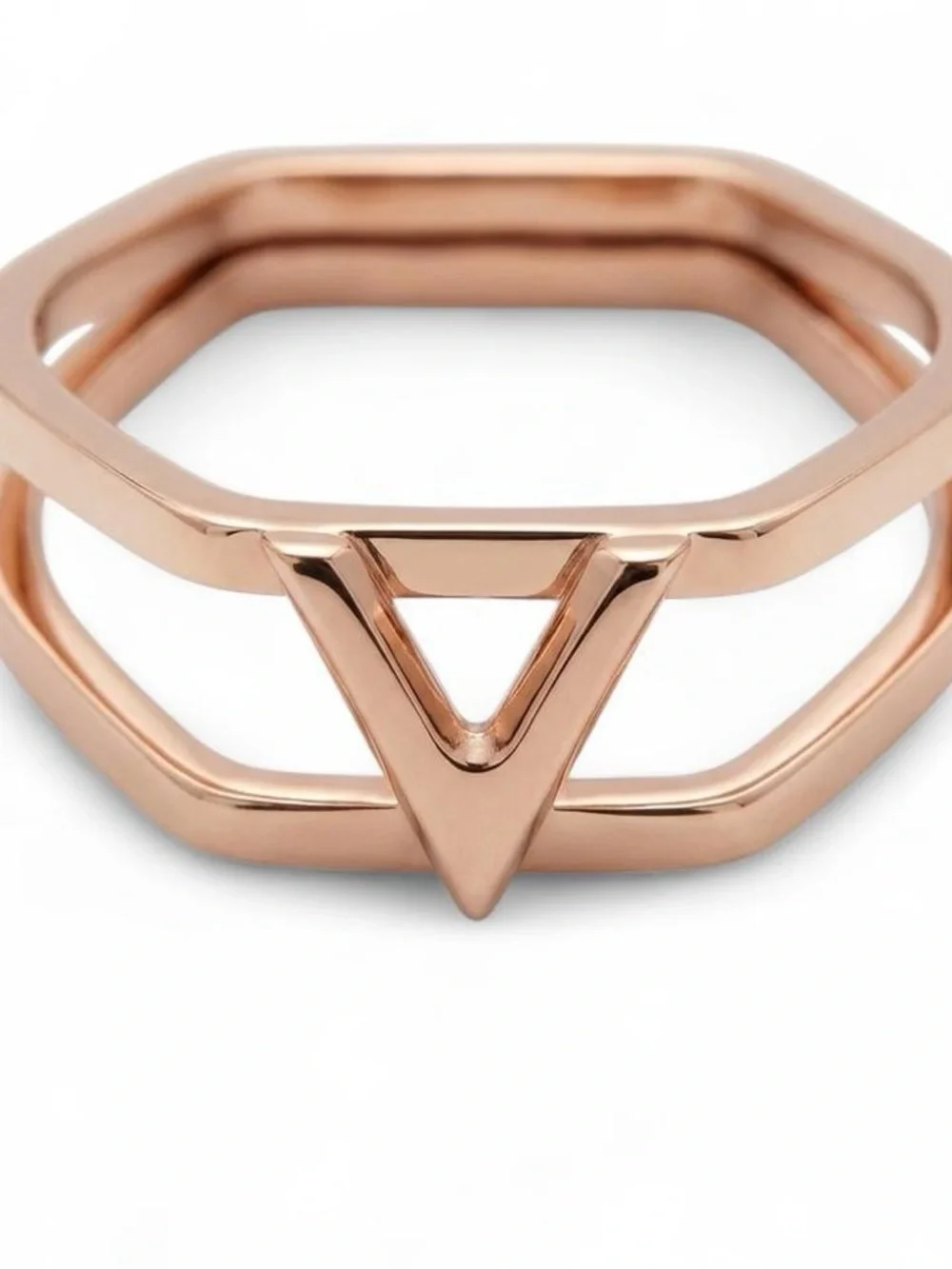 Gold Plated V Style Ring